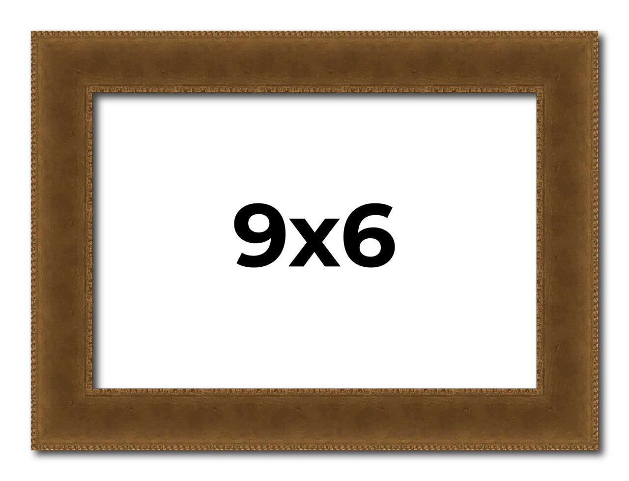 6x9 Flat Picture Frame with UV-Resistant Acrylic & Acid Free Backing, Available in 4 Finishes - Black, Brown, Gold, and Silver